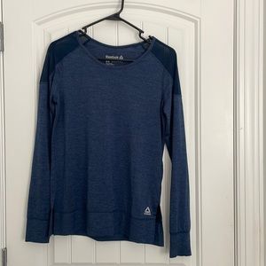 Nwot . Blue Reebok xs long sleeve dri fit